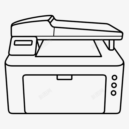 一体式激光打印机复印文件激光打印机图标svg_新图网 https://ixintu.com 一体式激光打印机 办公用具 办公设备 复印文件 扫描仪 激光打印机