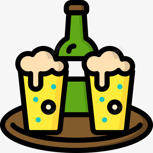 品脱啤酒蒸馏和酿造5原色图标svg_新图网 https://ixintu.com 原色 品脱啤酒 蒸馏和酿造5