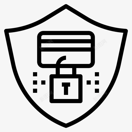 防欺诈卡保护图标svg_新图网 https://ixintu.com 人工智能 保护 安全 概述 欺诈