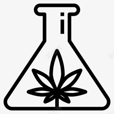 大麻药物实验大麻图标图标