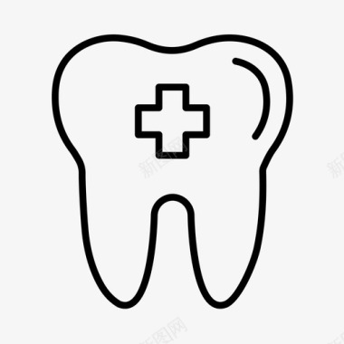 牙科牙医健康图标图标