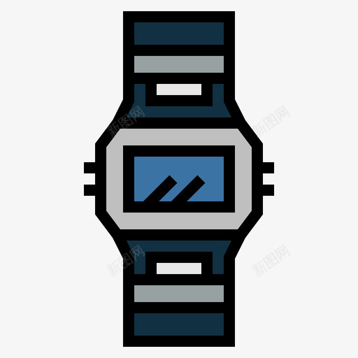 手表复古11线性颜色图标svg_新图网 https://ixintu.com 复古 手表 线性 颜色