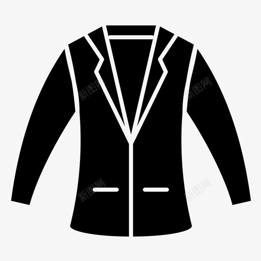 外套衣服时装图标svg_新图网 https://ixintu.com 外套 字形 实心 布料 时装 衣服 西服 运输