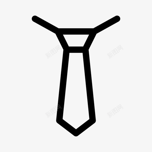 领带布料线状图标svg_新图网 https://ixintu.com 布料 线状 领带