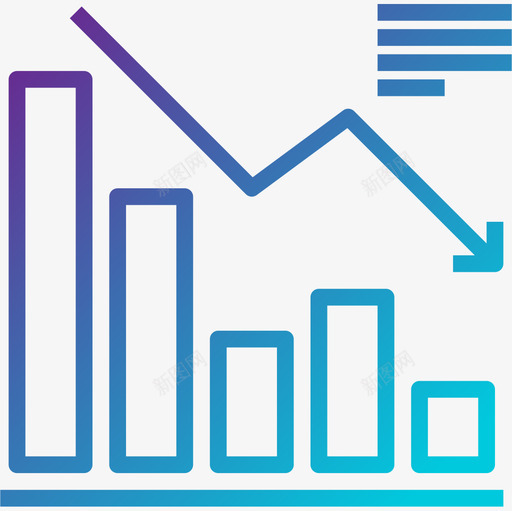 减少业务图表梯度图标svg_新图网 https://ixintu.com 业务 减少 图表 梯度