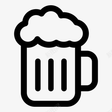 啤酒杯巴伐利亚品脱图标图标