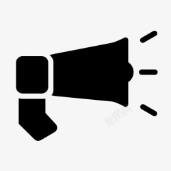 商务政务通知公示公告促销公告通知图标高清图片