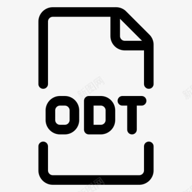 odt文件格式图标图标