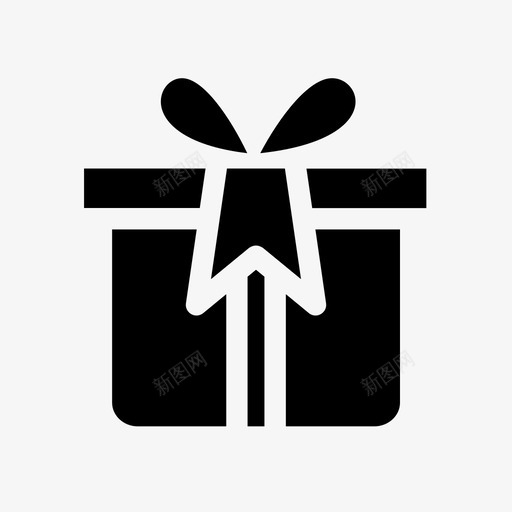 礼品盒子电子商务图标svg_新图网 https://ixintu.com 包装 字形 电子商务 盒子 礼品 礼物 购物