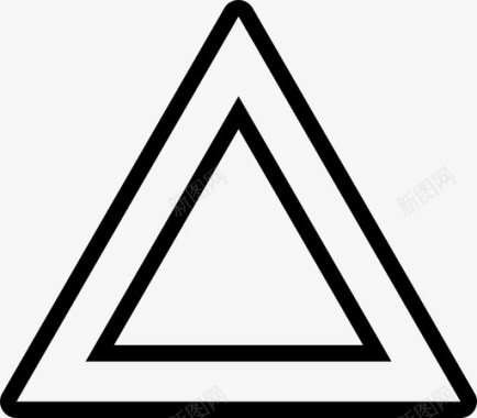 三角形警告禁止图标图标