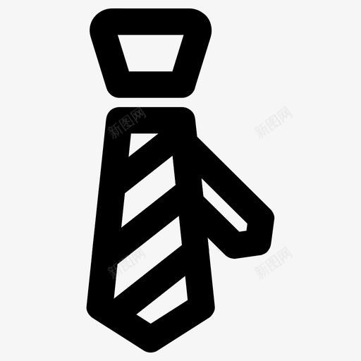 领带饰品商务图标svg_新图网 https://ixintu.com 商务 商务概要2 服装 正式 领带 饰品