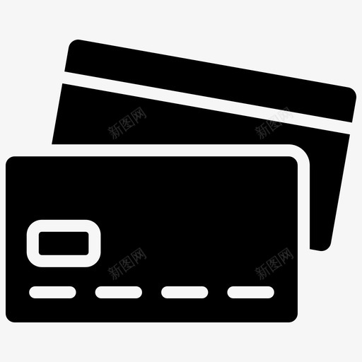 信用卡借记卡电子商务图标svg_新图网 https://ixintu.com 信用卡 借记卡 填充 支付 电子商务 购物 黑色