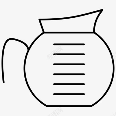 咖啡壶饮料容器图标图标
