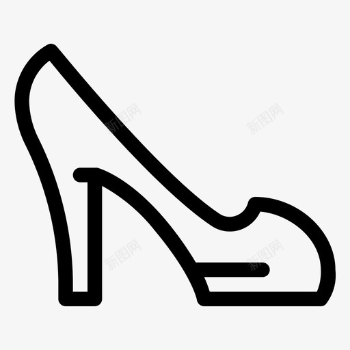 高跟鞋时尚女性图标svg_新图网 https://ixintu.com 1行 女性 女性时尚 时尚 鞋子 高跟鞋