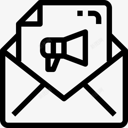 电子邮件收件箱订单图标svg_新图网 https://ixintu.com 发送 收件箱 电子邮件 订单
