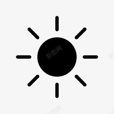太阳自然光太阳图标图标