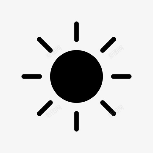 太阳自然光太阳图标svg_新图网 https://ixintu.com 升起 图标 太阳 太阳光 自然光