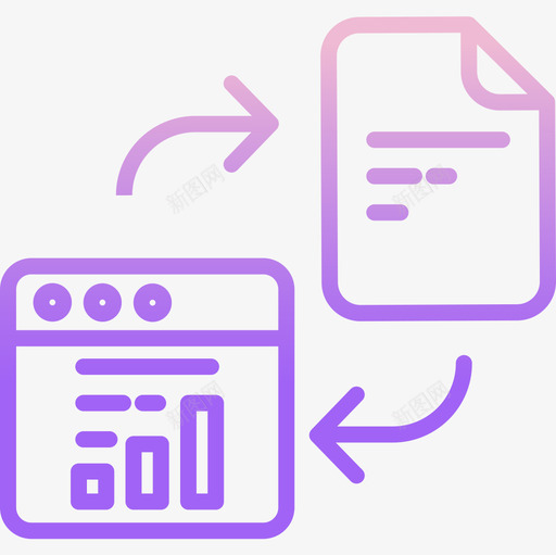 传输windows应用程序6轮廓渐变图标svg_新图网 https://ixintu.com windows 传输 应用程序 渐变 轮廓