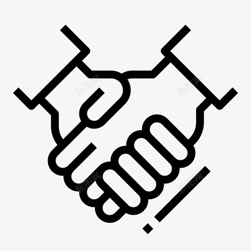 握手交易合作伙伴图标svg_新图网 https://ixintu.com 业务管理 交易 合作伙伴 握手