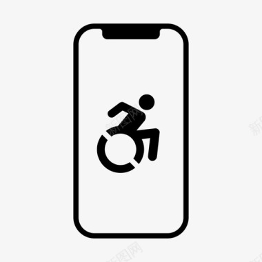 无障碍残疾人通道残疾人图标图标