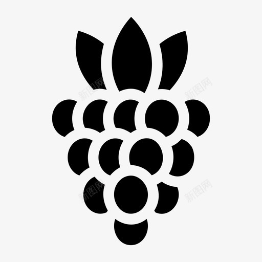 葡萄一串葡萄食物图标svg_新图网 https://ixintu.com 一串 图标 天然 字形 快餐 水果 葡萄 蔬菜 食物