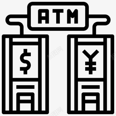 Atm16号村直线型图标图标