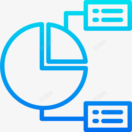 饼图图表6渐变图标svg_新图网 https://ixintu.com 图表 渐变 饼图