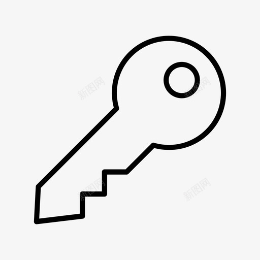 钥匙房屋钥匙主钥匙图标svg_新图网 https://ixintu.com ux 安全 房屋 钥匙