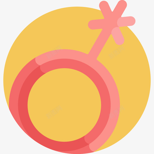 Genderqueer性别认同扁平图标svg_新图网 https://ixintu.com Genderqueer 性别 扁平 认同