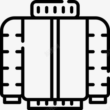 夹克冬季运动17直线型图标图标