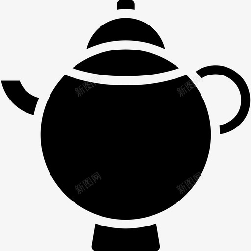 茶壶咖啡45加满图标svg_新图网 https://ixintu.com 加满 咖啡45 茶壶