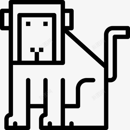 猴子动物9直系图标svg_新图网 https://ixintu.com 动物 猴子 直系
