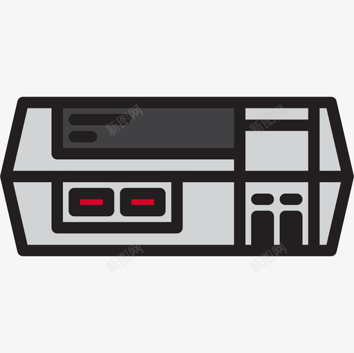 游戏机复古小工具7线性颜色图标svg_新图网 https://ixintu.com 复古小工具7 游戏机 线性颜色