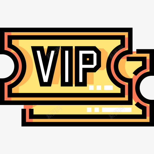 Vip新年17线性颜色图标svg_新图网 https://ixintu.com Vip 新年17 线性颜色