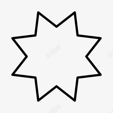 星几何多边形图标图标
