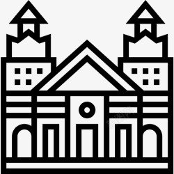 科尔多瓦科尔多瓦大教堂地标6直线形图标高清图片