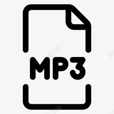 mp3文件格式图标图标