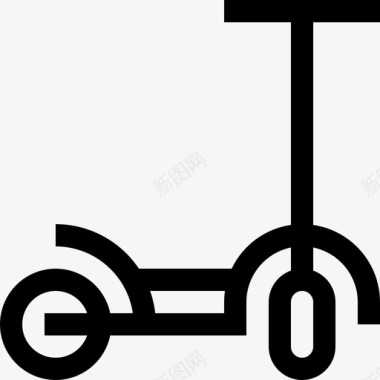 踏板车圣诞玩具17直线型图标图标