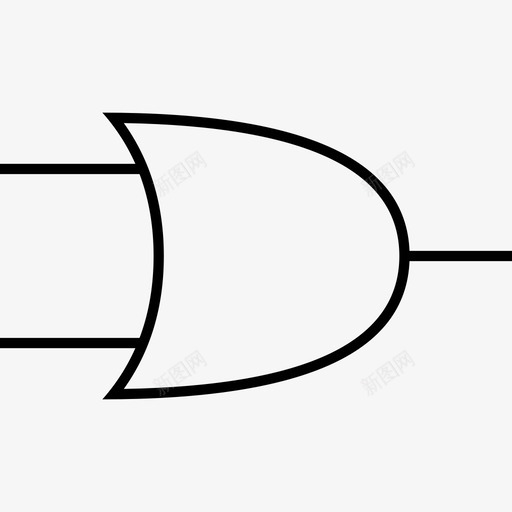 或门电气逻辑图标svg_新图网 https://ixintu.com 或门 最小 电气 电路 逻辑