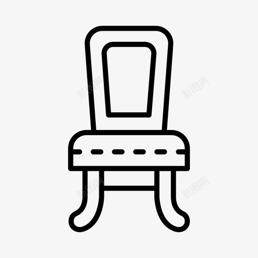 椅子古董家具图标svg_新图网 https://ixintu.com 传家宝 古董 家具 座椅 椅子 老式
