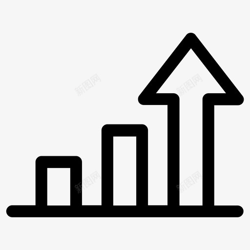 分析增加统计图标svg_新图网 https://ixintu.com 分析 分析图 图表 增加 成功 报告 数据 统计 趋势