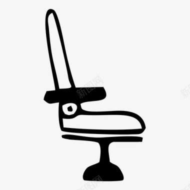 椅子理发店物品图标图标
