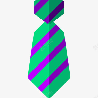 领带mardigras11扁平图标图标