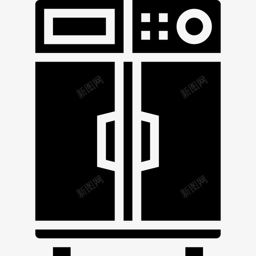 电冰箱电子设备11字形图标svg_新图网 https://ixintu.com 字形 电冰箱 电子设备