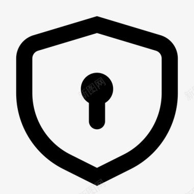 安全应用程序锁定防护图标图标