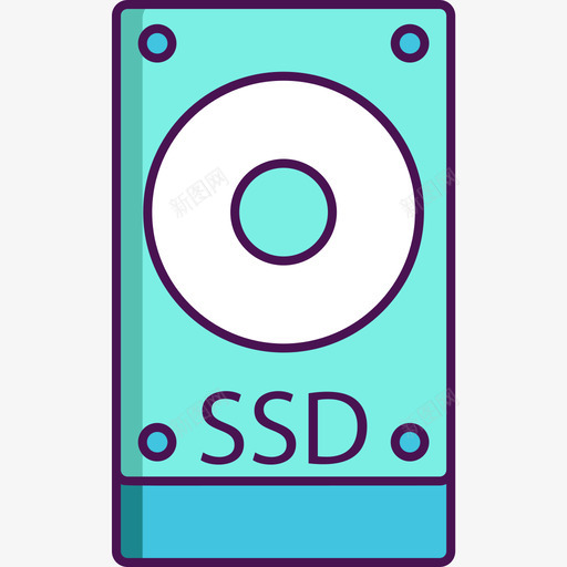 Ssd计算机科学3线性彩色图标svg_新图网 https://ixintu.com Ssd 彩色 科学 线性 计算机