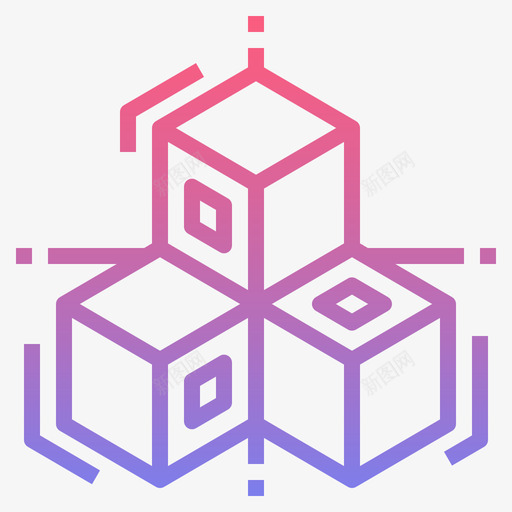 三维创意与7线性渐变图标svg_新图网 https://ixintu.com 三维设计 创意 渐变 线性 设计