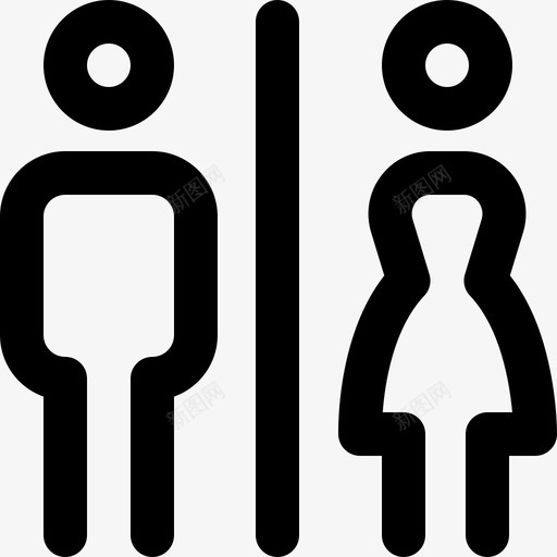 厕所机场81轮廓图标svg_新图网 https://ixintu.com 厕所 机场 轮廓