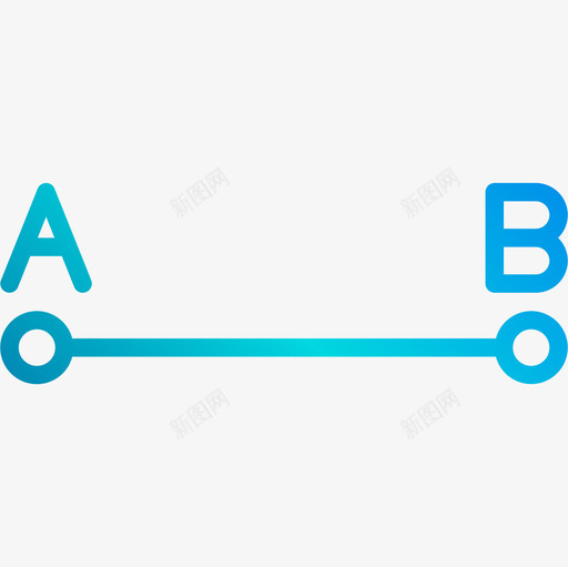 端点数学3线性梯度图标svg_新图网 https://ixintu.com 数学 梯度 端点 线性