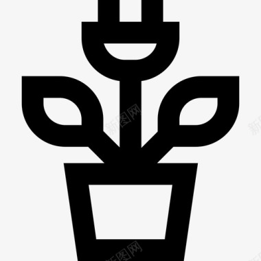 植物装饰家具图标图标